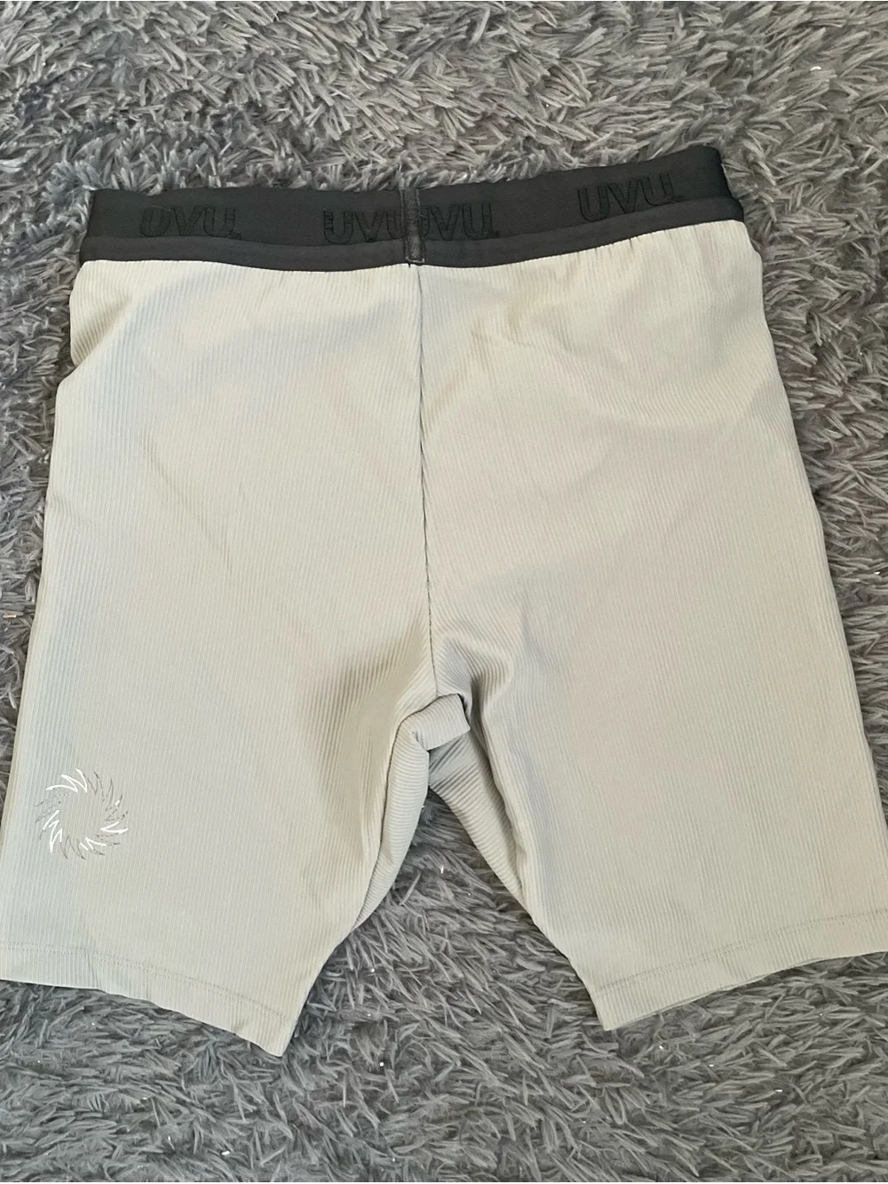 Men Size Medium UVU Half Tight 2.0 Gray Running Shorts